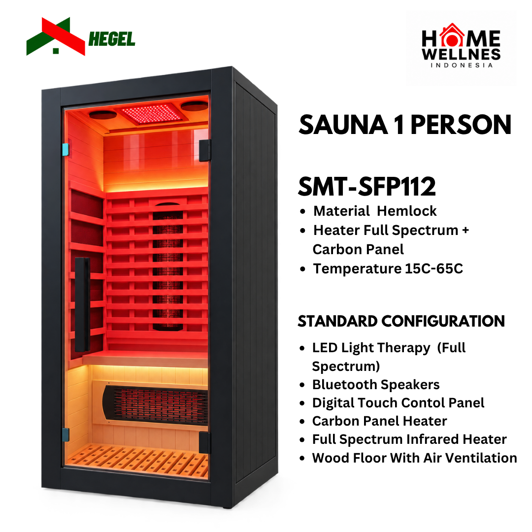 Sauna 1 Person Infrared SMT-SFP112 HEGEL