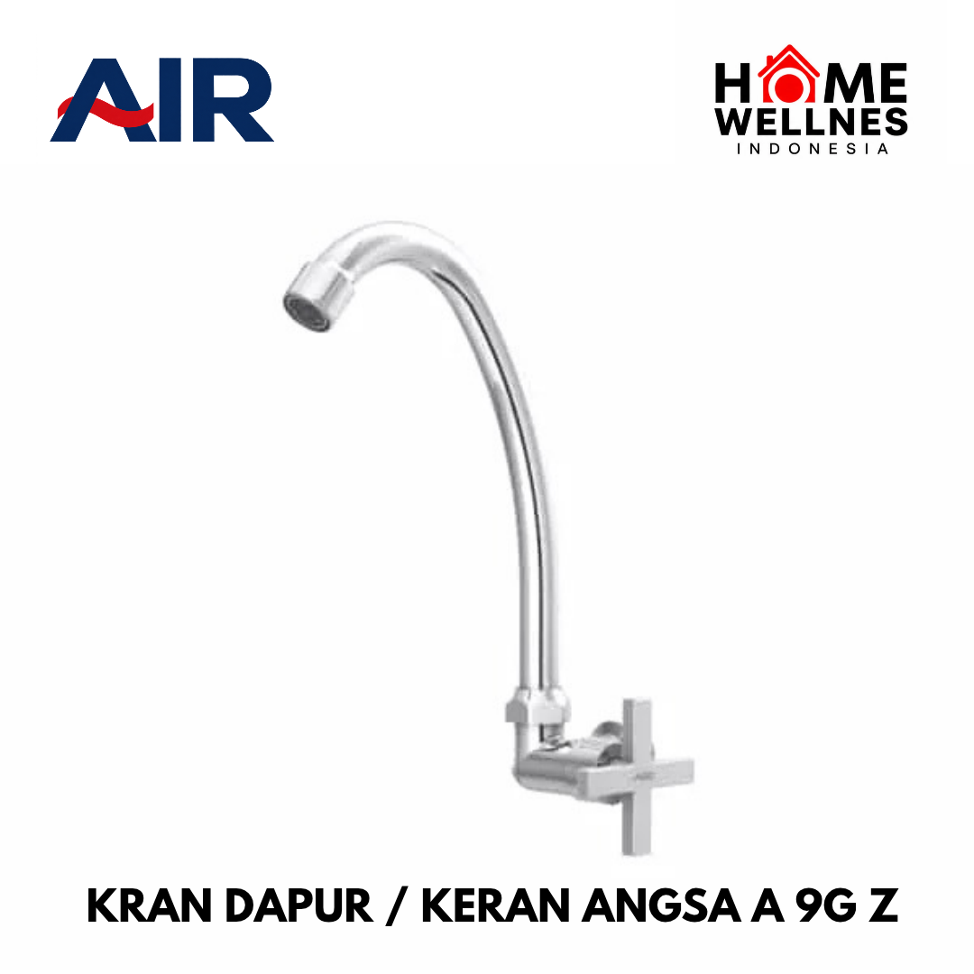 Kran Dapur - Kran Angsa - Kitchen Faucet - Wall Mounted - A 9G Z - Merek Air